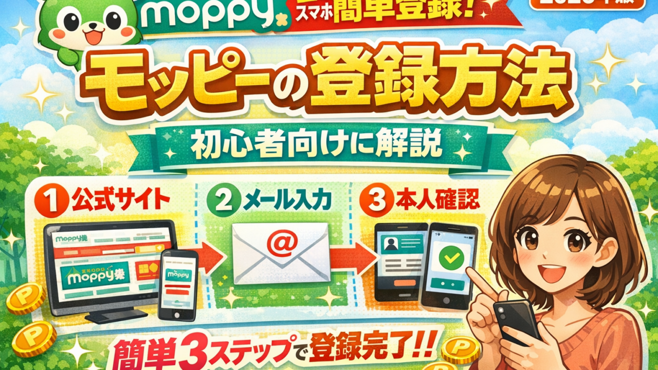 モッピーの登録方法