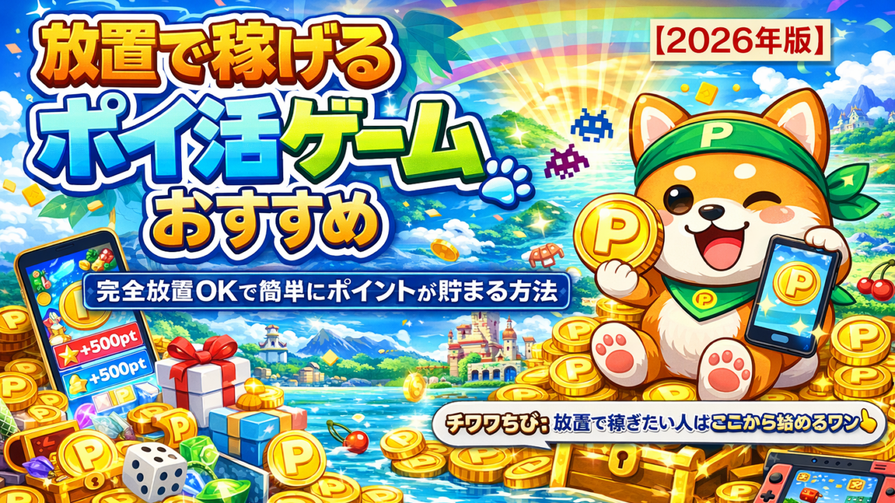 放置で稼げるポイ活ゲーム