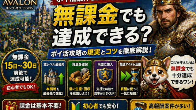 キング・オブ・アバロン無課金でも達成できる？