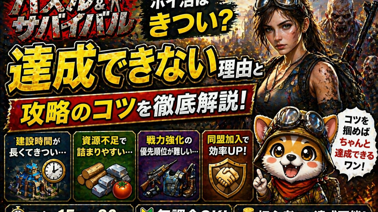 パズル＆サバイバルのポイ活はきつい？