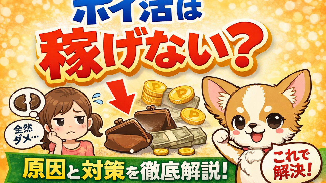 ポイ活は稼げない？初心者が失敗する理由と対策を徹底解説