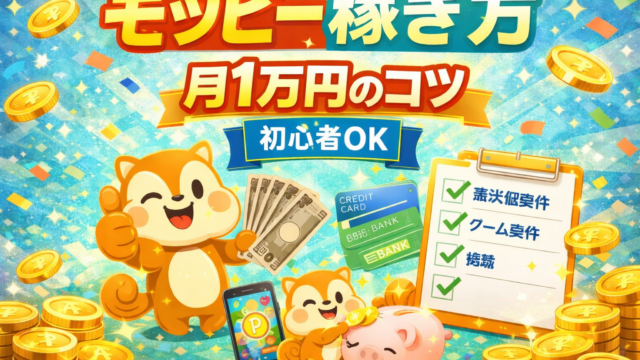 モッピー稼ぎ方