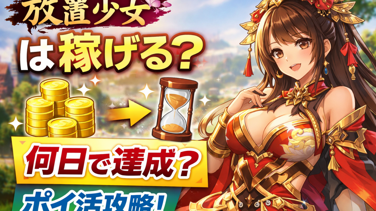 放置少女で稼ぐ方法